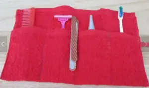 Easy sewing projects to make for baby toothbrush travel pouch roll up