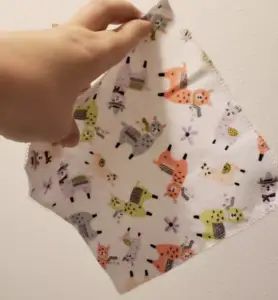 Easy sewing projects to make for baby handmade baby wipe with llamas wearing hats and scarves