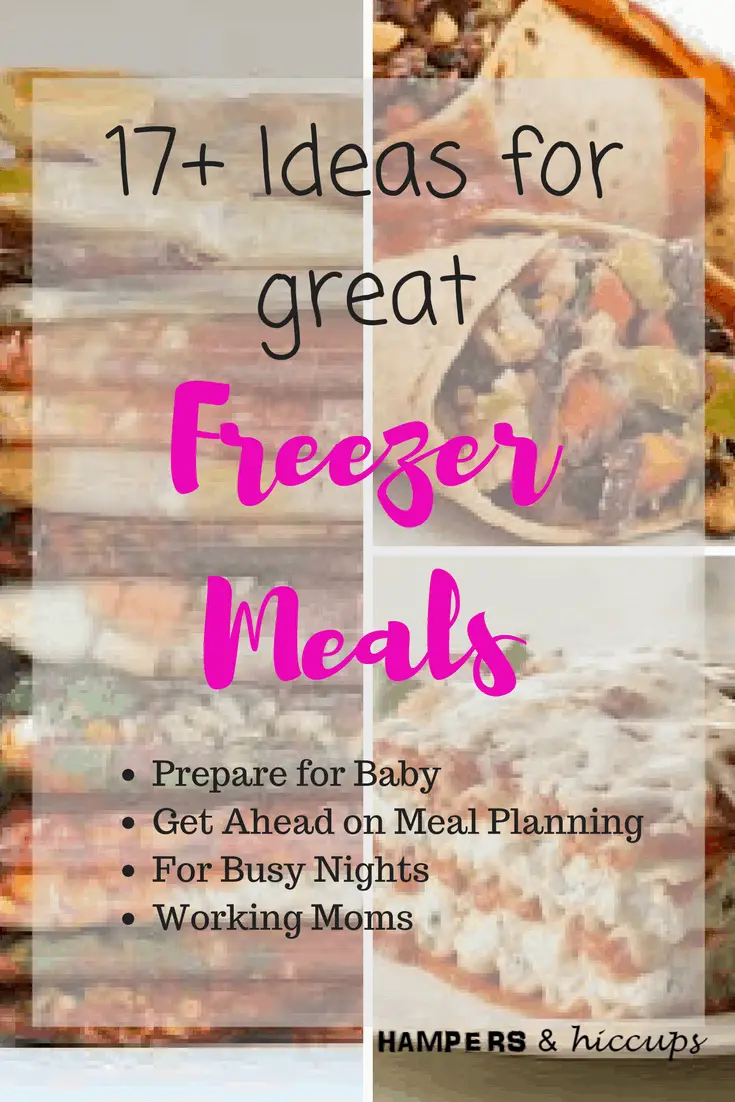 Freezer Meals. Get ahead for when that new baby comes home.