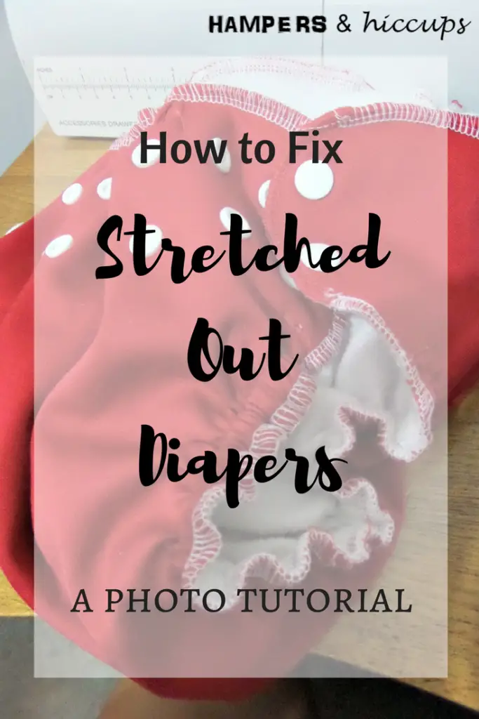 Replace Diaper Elastics. Photo Tutorial Using a Serger