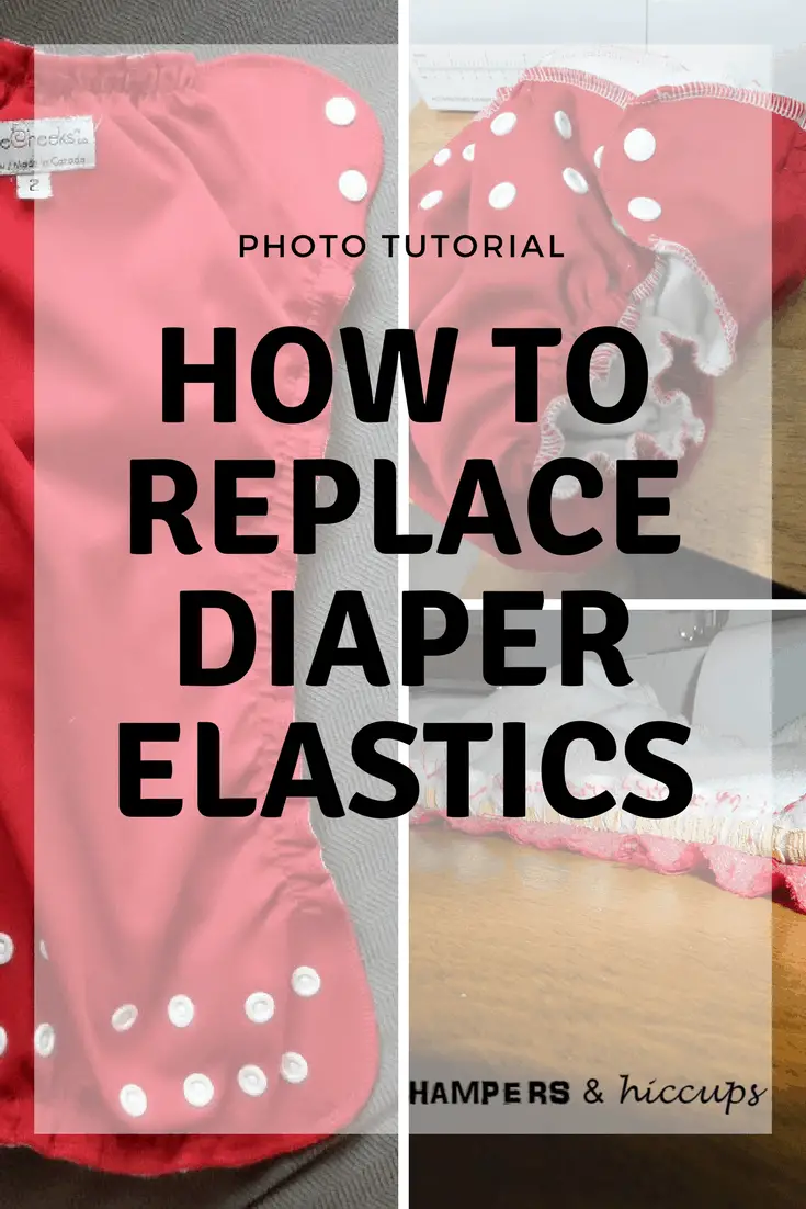 Replace Diaper Elastics. Photo Tutorial Using a Serger