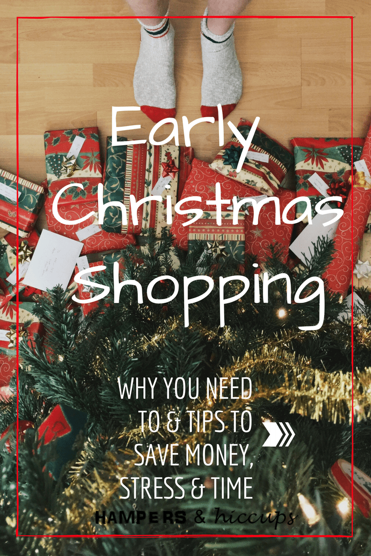 Early Christmas Shopping. Why you want to. Why you need to. Why you should. Tips to save money, time and stress. Easy Christmas Shopping. Shopping done early. Less stress. Less hassle. Save money. Enjoy your holiday season.
