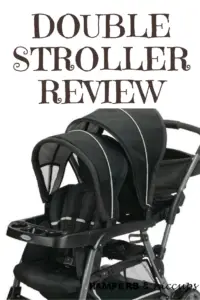 Graco Double Stroller Review of the Ready2Grow double stroller - If you're thinking of purchasing a double stroller, the Graco Ready2Grow double stroller (review) should be at the top of your list. Read about it here. #DoubleStroller #ProductReviews #GracoDoubleStroller #SecondChild #StrollerReview #HampersAndHiccups Graco Double Stroller Review Ready2Grow click connect system black stroller hampersandhiccups