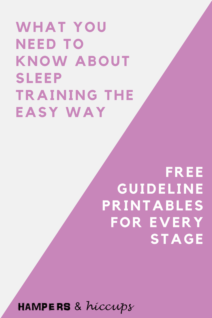 Learn how to sleep train your baby the EASY way. Gentle and direct method to get your baby on a structured routine and sleeping through the night. #sleeptraining #sleep #parenting #babywhisperer #EASY