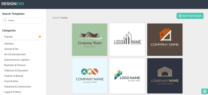 How to Create a Professional Custom Logo for Free - DesignEvo Review