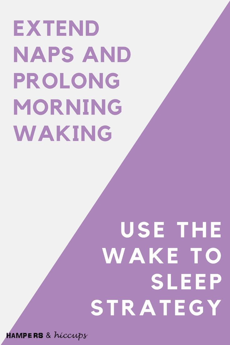 If your baby is waking too early in the mornings, or from naps, you need to try the wake to sleep strategy to have her sleeping longer. In 3 short days, you'll be back to normal. All it takes is a simple disruption of her habitual sleep pattern to have her reset and sleeping longer. #sleeptraining #babywhisperer