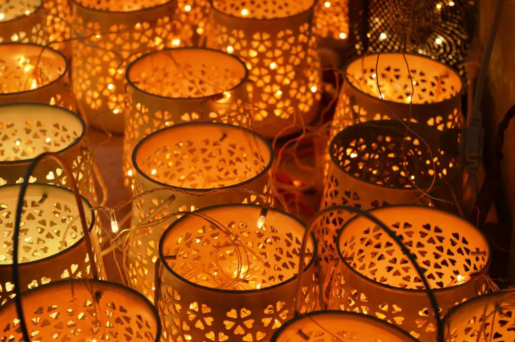Outdoors fabulous pumpkin orange lights
