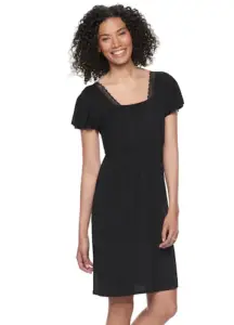 My Favorite Nursing Nightgown - from the opinion of a mom who is pregnant and will be nursing her 8th child! "I am currently pregnant with my eighth live child and just purchased my favorite nursing nightgown online and thought I would tell you about it." #Breastfeeding #Nursing #NursingNightgown #MaternityPajamas #Maternity #HampersAndHiccups My favorite nursing nightgown from a:glow in black modeled by a dark haired woman