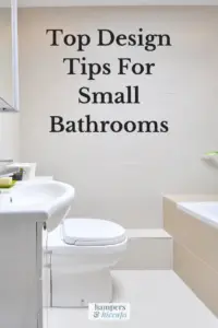Top Design Tips For Small Bathrooms sink toilet tub hampersandhiccups