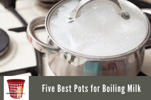 Boiling milk on stove