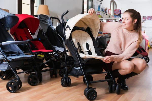 when to put a baby in a stroller