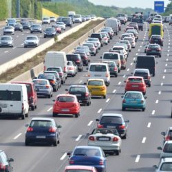 trafficjam on highway