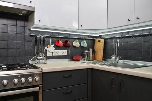 fragment of the modern style kitchen