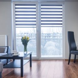 home interior with balcony