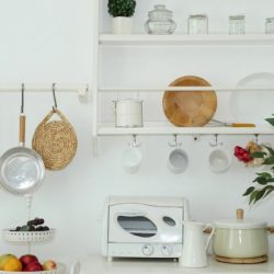 kitchen tools on wall