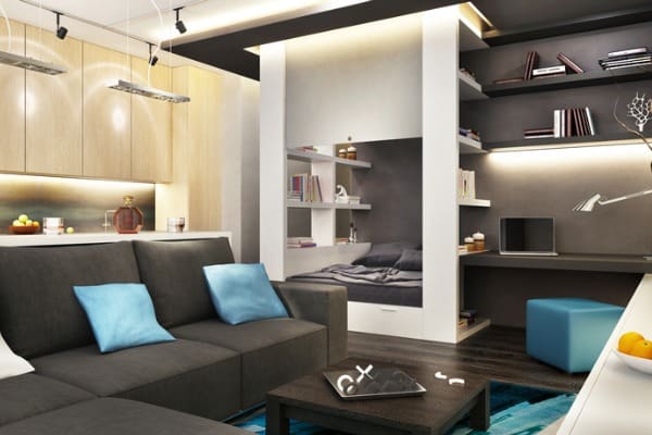 modern interior in loft style