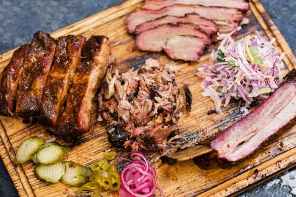 smoked meat assortment beef brisket pulled pork picture id1167863961