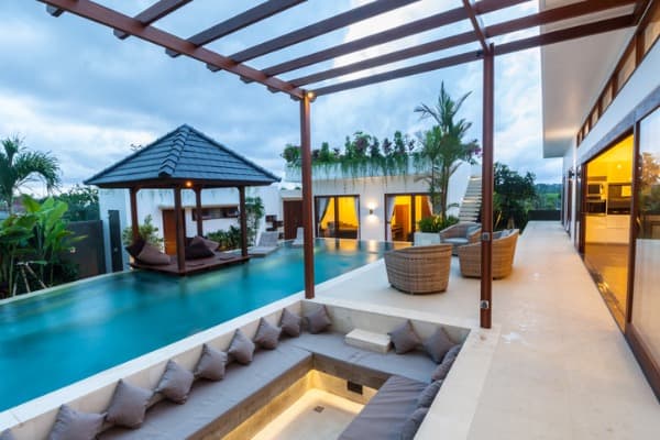 tropical modern villa exterior