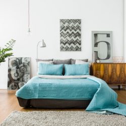 cozy bedroom in modern design
