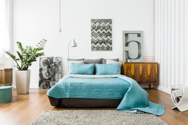cozy bedroom in modern design