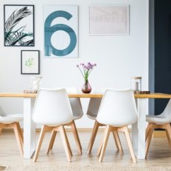 dining room with plant decoration