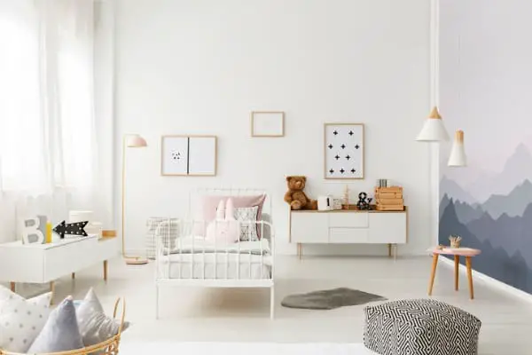 spacious childs bedroom interior