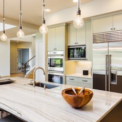 beautiful kitchen in new luxury home