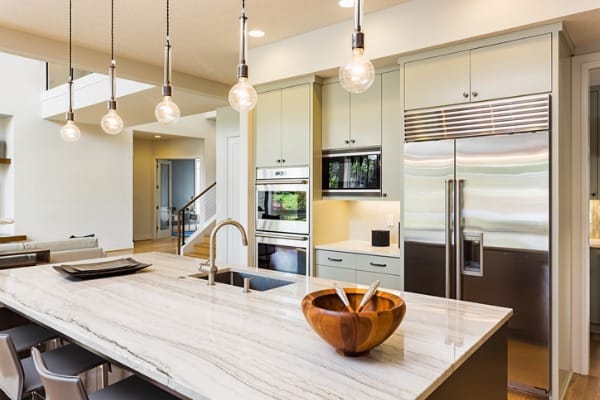 beautiful kitchen in new luxury home
