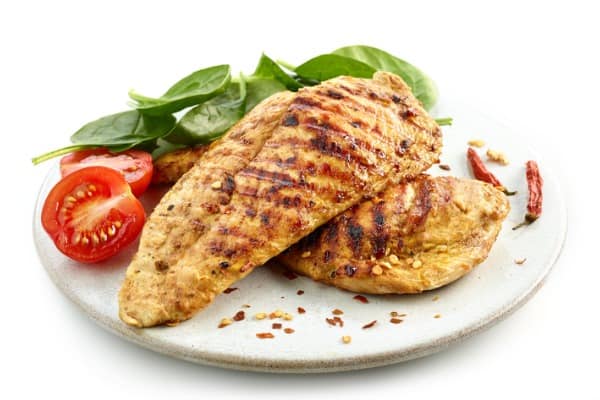 grilled chicken fillet meat