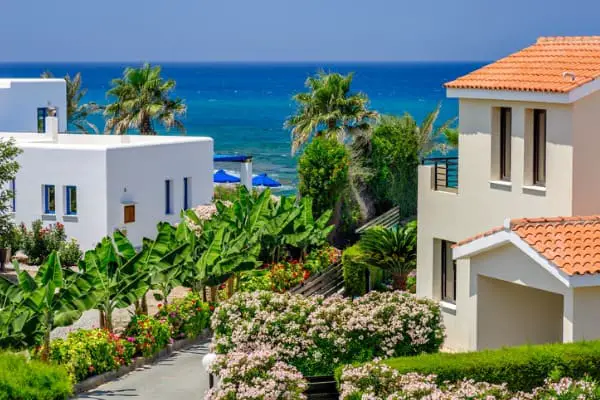 luxurious property at a beach