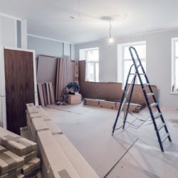 interior of apartment during construction remodeling renovation