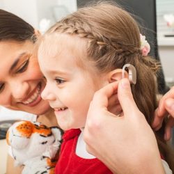 little girl patient is very pleased