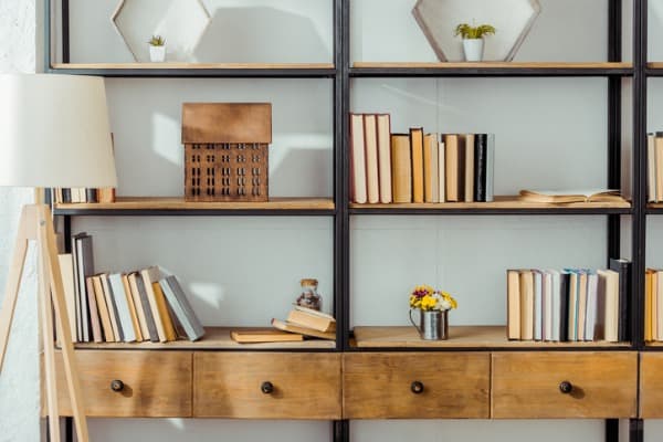 book arrangement