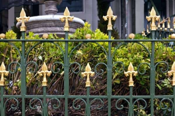 Power coating your iron fence