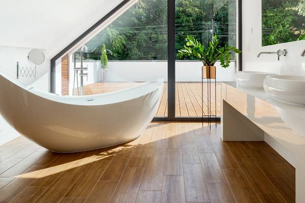 Can You Put Wood Flooring in Your Bathroom hdr